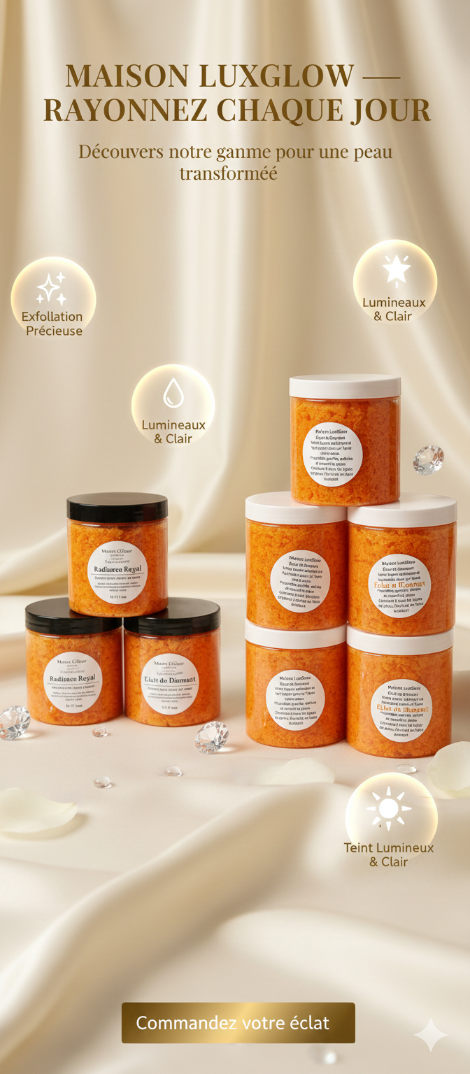 Savon Éclat de Diamant – 500g💎
Le luxe d'une peau sublimée, chaque jour.