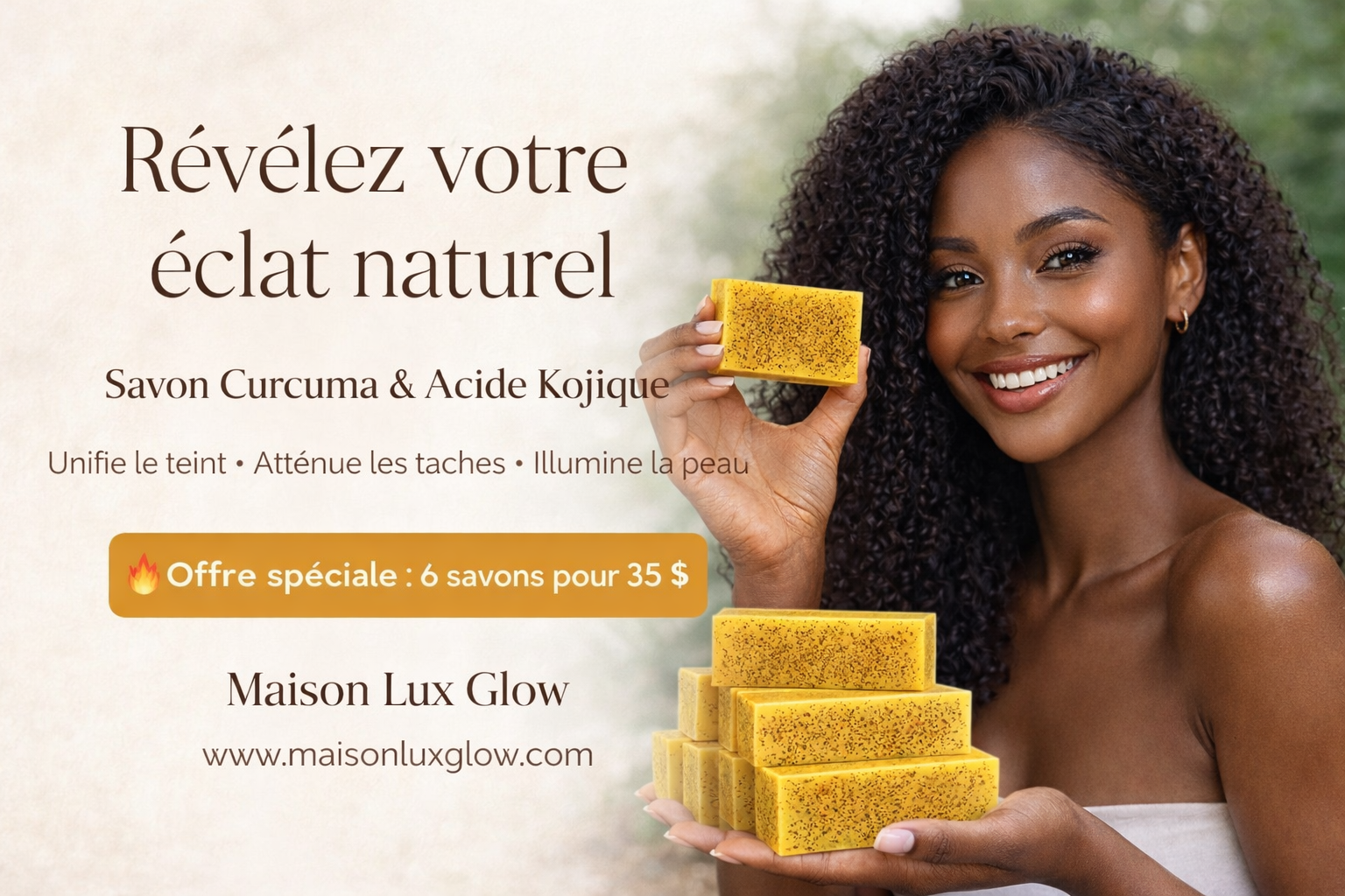 Savon Tumeric Acid Kojic