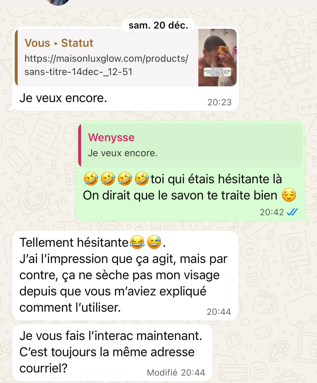 Avant et Après utilisation du Savon Tumeric acide kojic