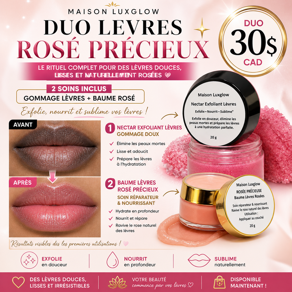 Duo Lèvres Rosé précieux