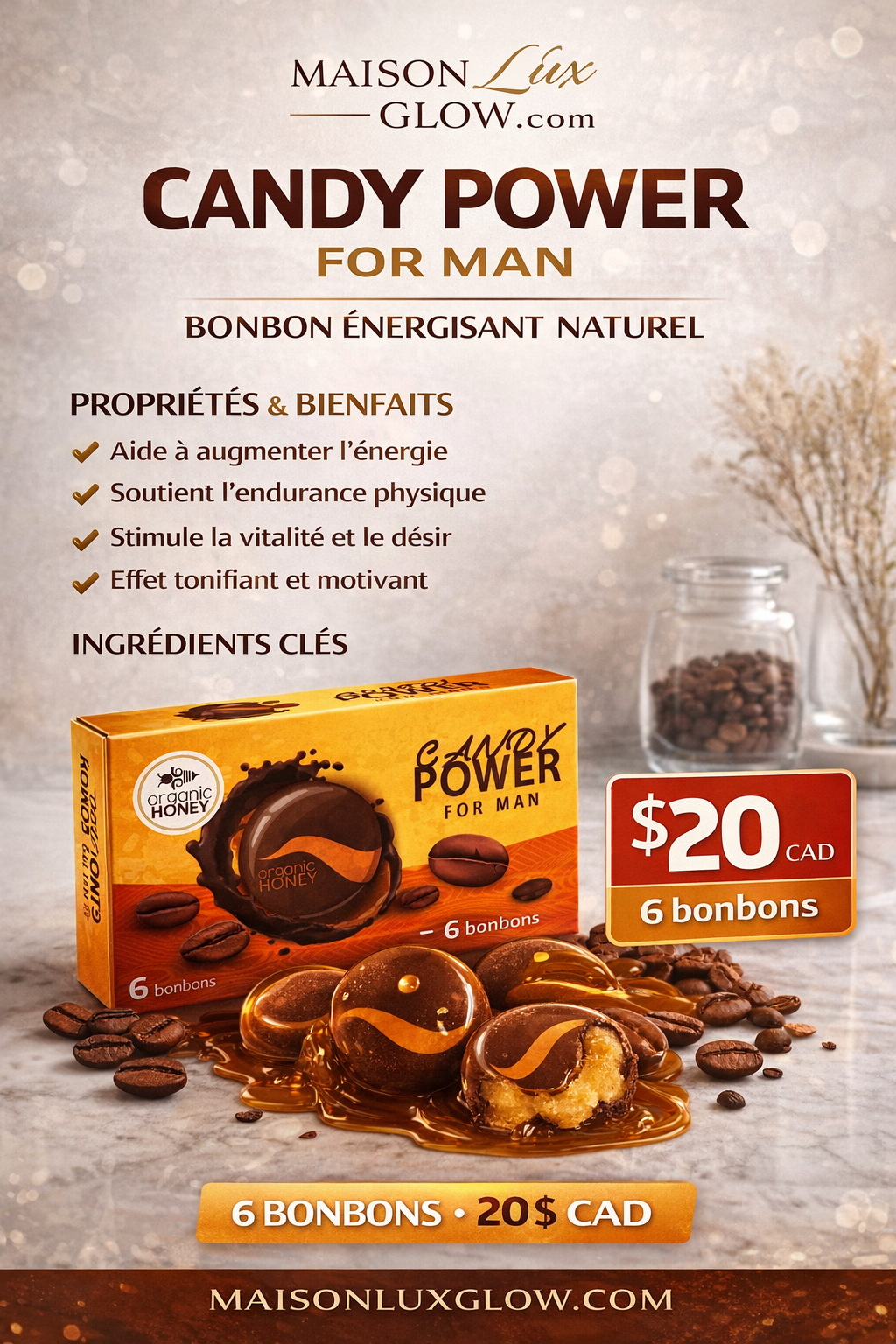 BONBON CANDY POWER POUR HOMME