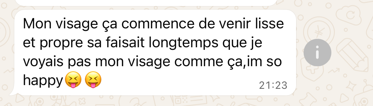Avant et Après utilisation du Savon Tumeric acide kojic