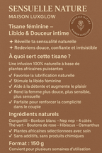 🌿 SENSUELLE NATURE

Tisane féminine naturelle – Libido & douceur intime