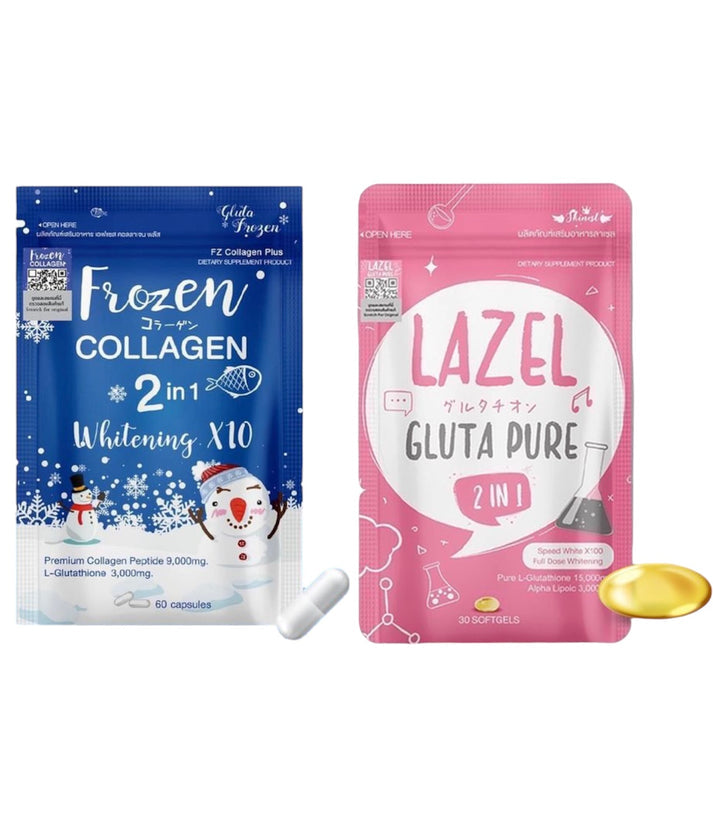 Le Duo Éclat Ultime : Frozen Collagen & Lazel Gluta Pure