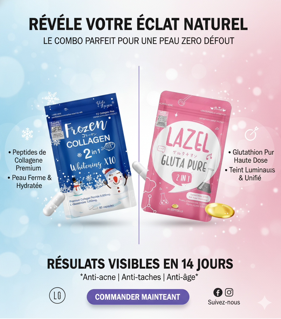Le Duo Éclat Ultime : Frozen Collagen & Lazel Gluta Pure