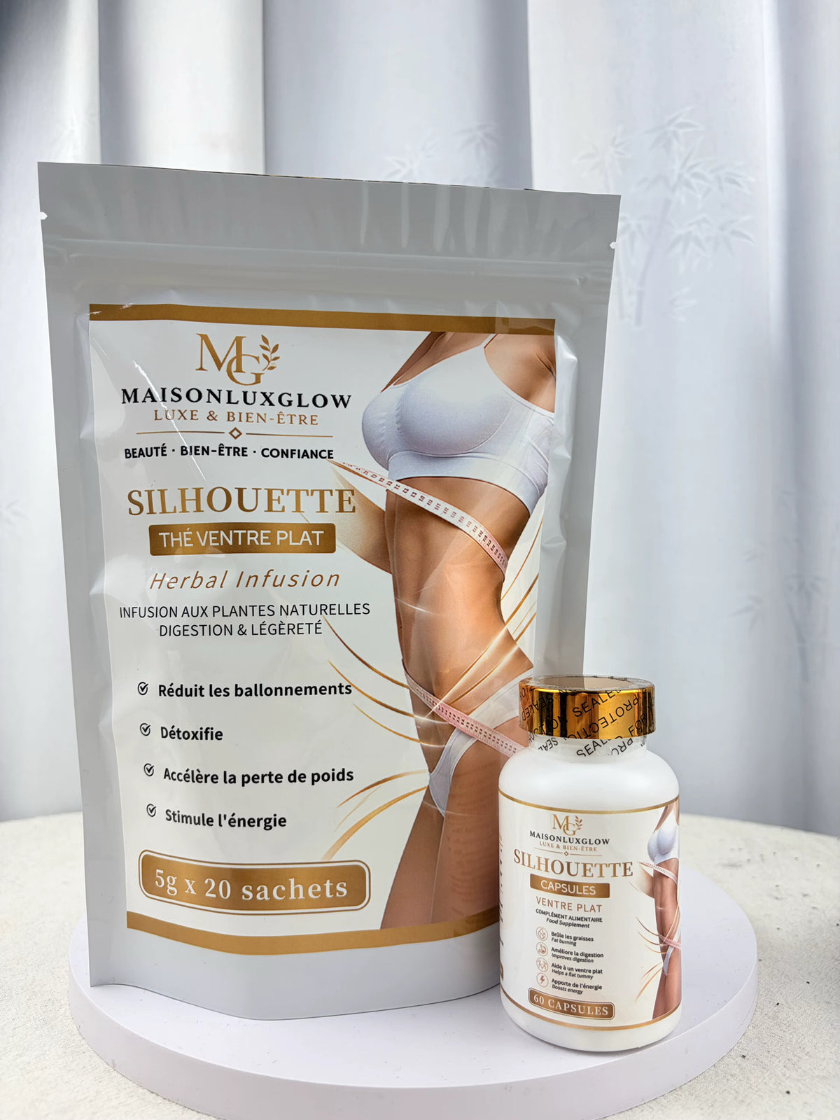 DUO SILHOUETTE — Thé Ventre Plat + Capsules Silhouette