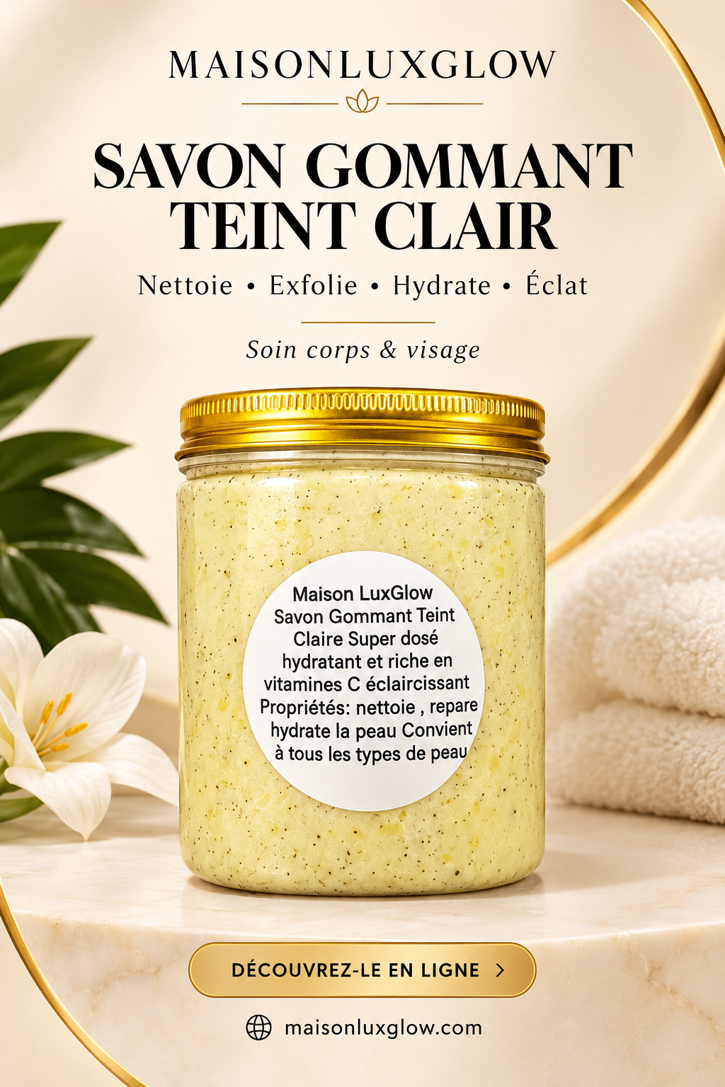 Savon Gommant Teint Clair — Super Dosé