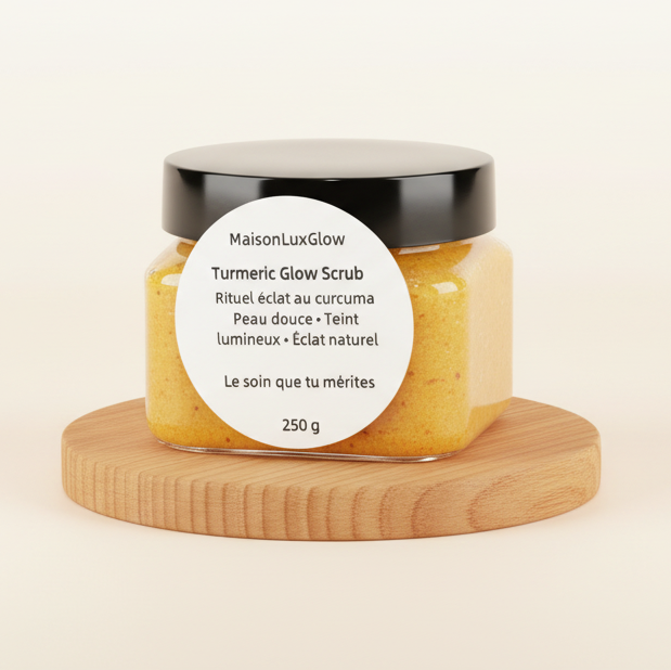Turmeric Glow Scrub – Révélateur d'Éclat au Curcuma