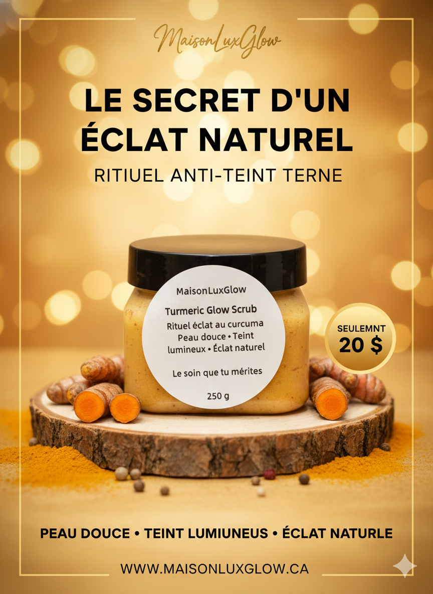 Turmeric Glow Scrub – Révélateur d'Éclat au Curcuma
