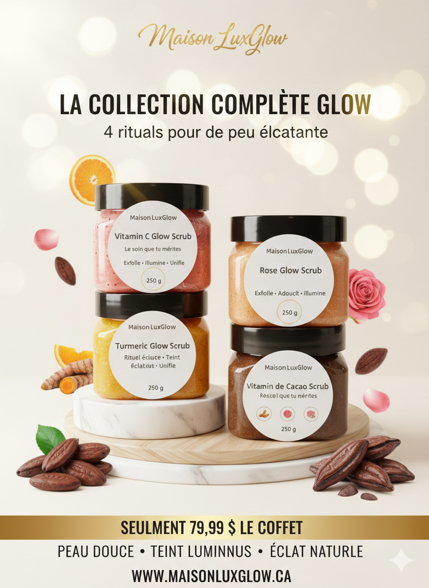 Coffret 4 Collection Complète Glow – Le Rituel Ultime de Maison LuxGlow