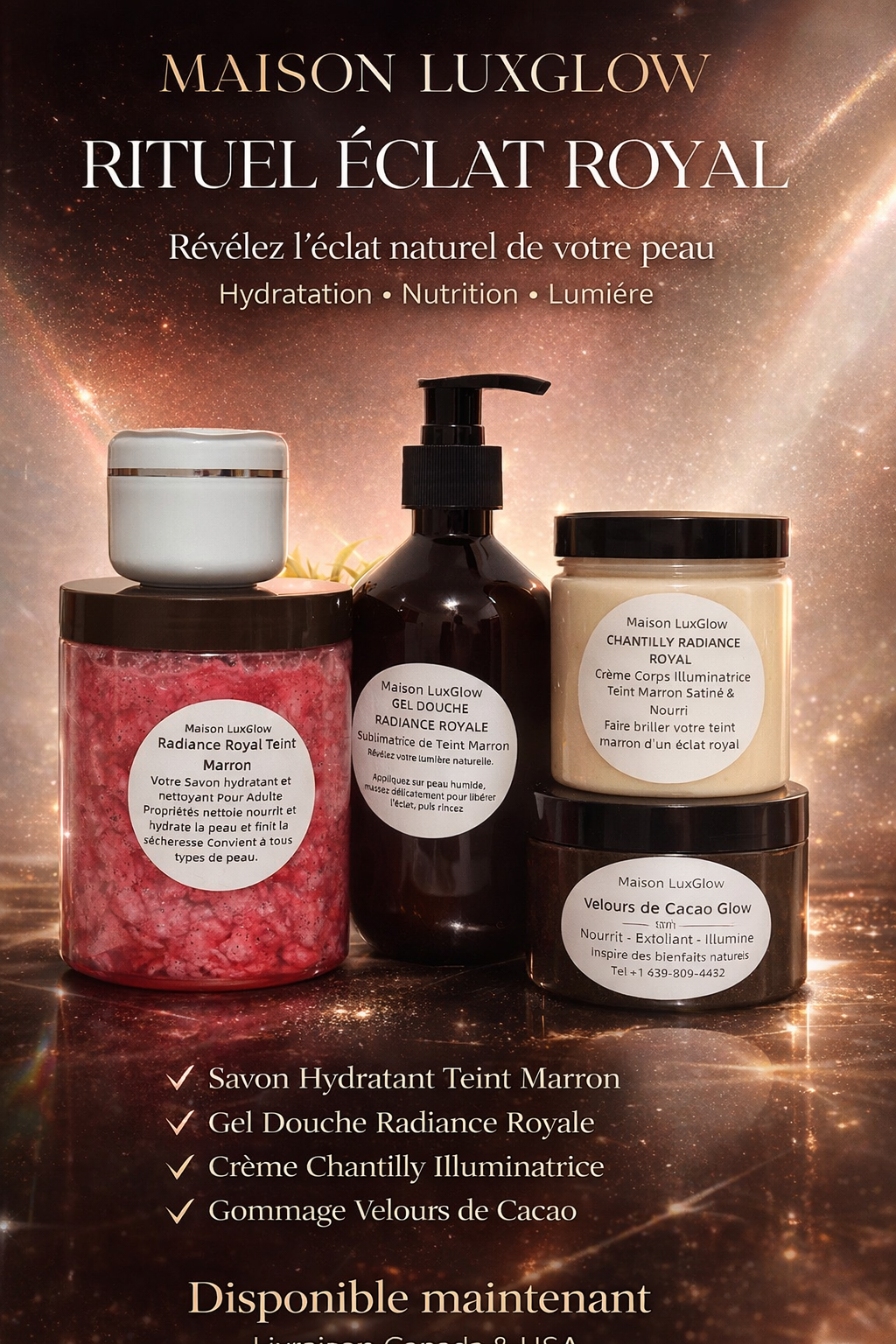Radiance Royal brown complexion range