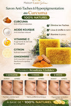 Pack Éclat Suprême – 6 Savons au curcuma + 1 Sérum ( mettez 1 dans le panier )