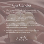 Heart Soy Pillar Candle | Minimalist Home Decor